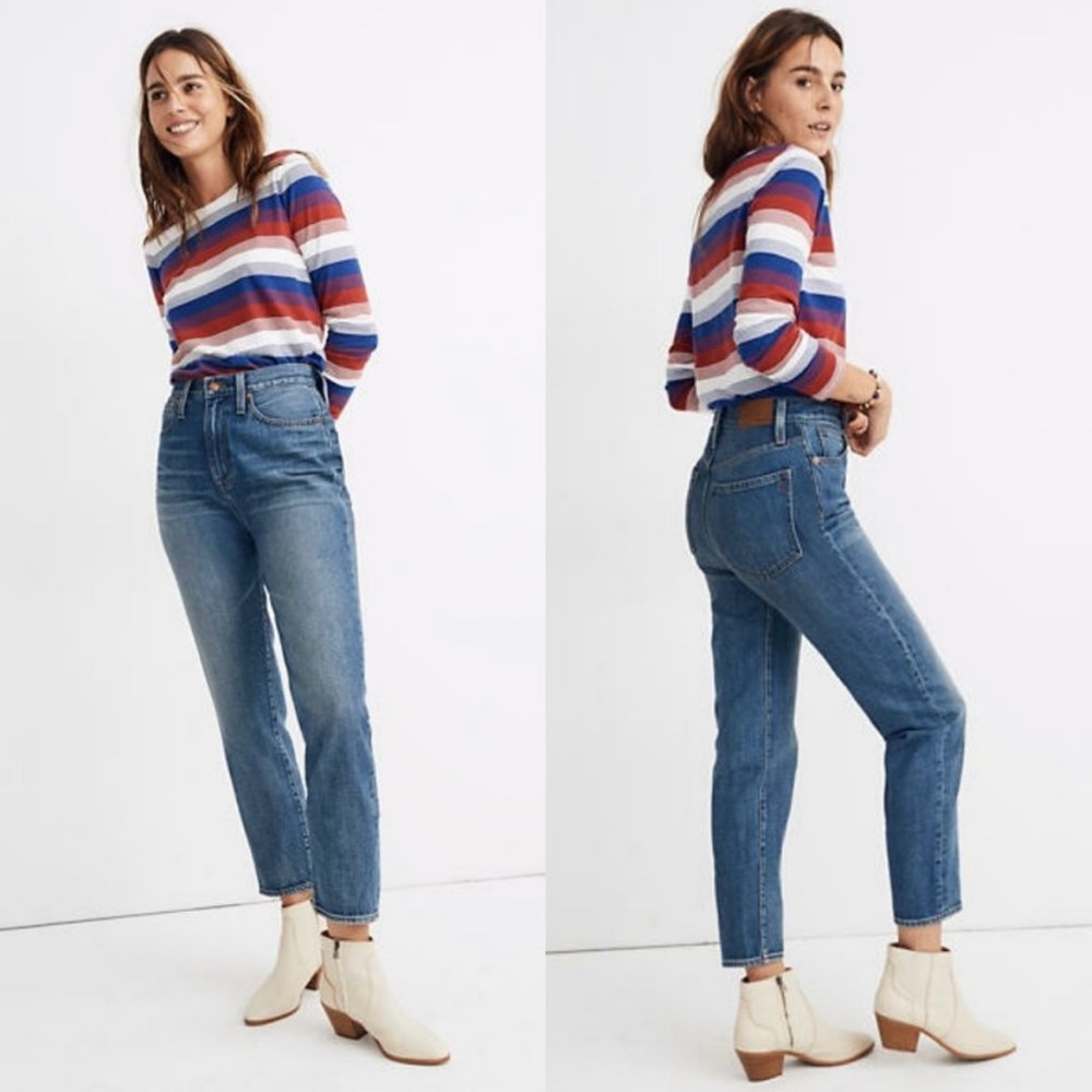 MADEWELL The Momjean High Rise Tapered Leg Jeans 28R